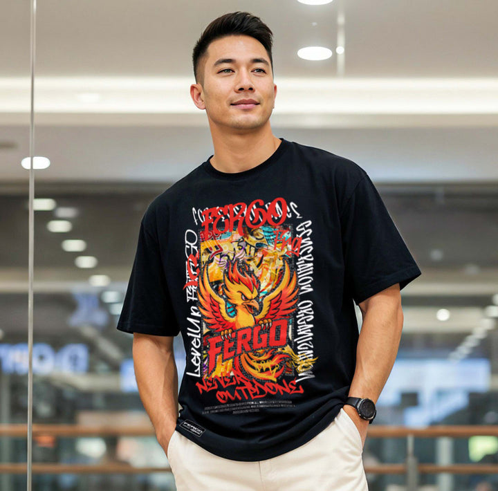 Rise of the Phoenix | Embellished Tee | Black