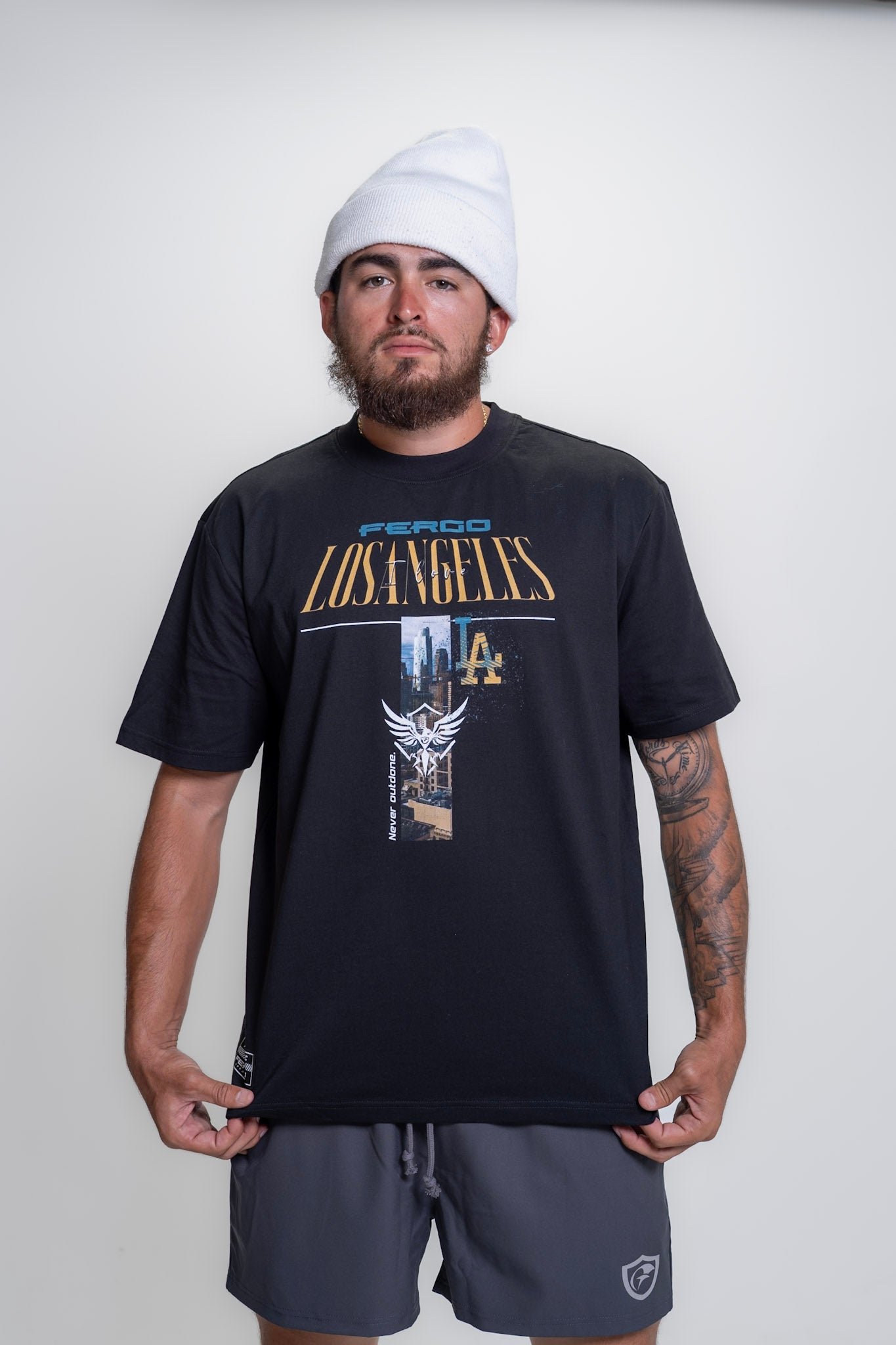 The Angelino | Black, White, & Gold