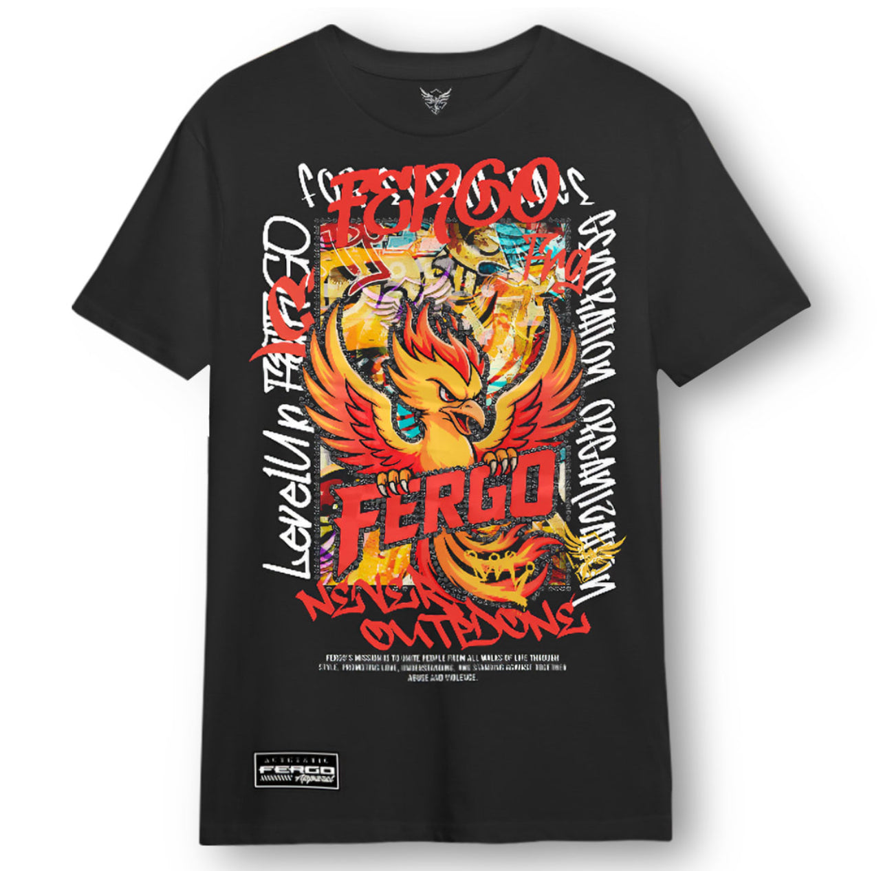 Rise of the Phoenix | Embellished Tee | Black