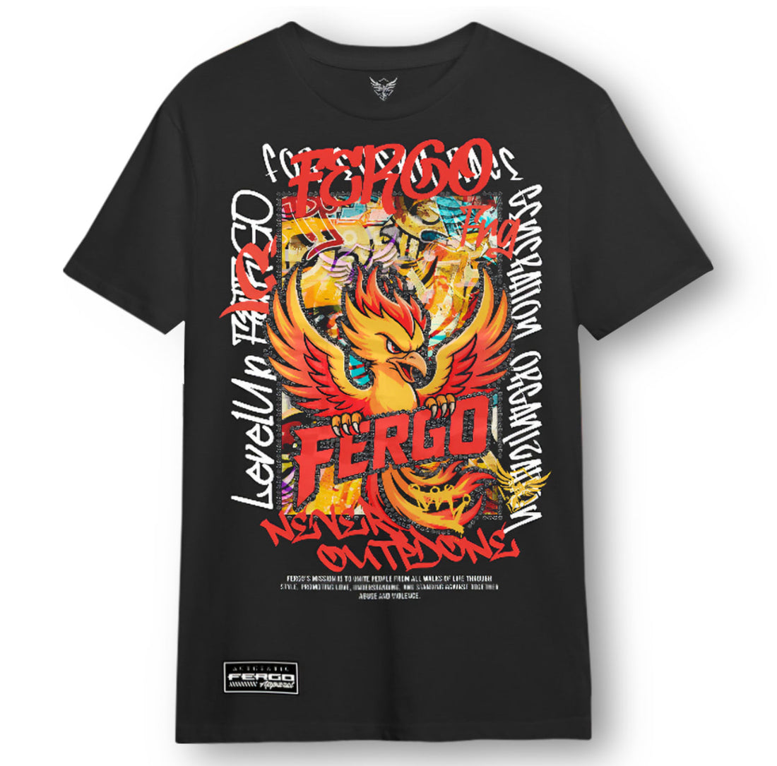 Rise of the Phoenix | Embellished Tee | Black