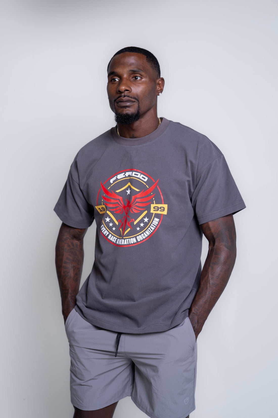 Phoenix Affirm Tee | Charcoal