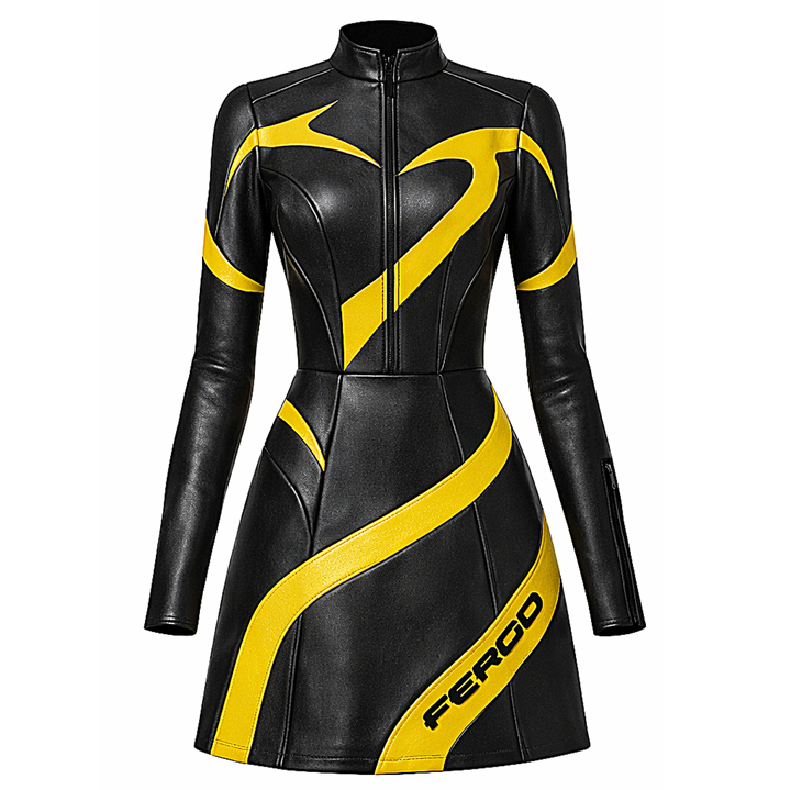 Pulse Kinetic Mini Dress | Modern Leathers Collection