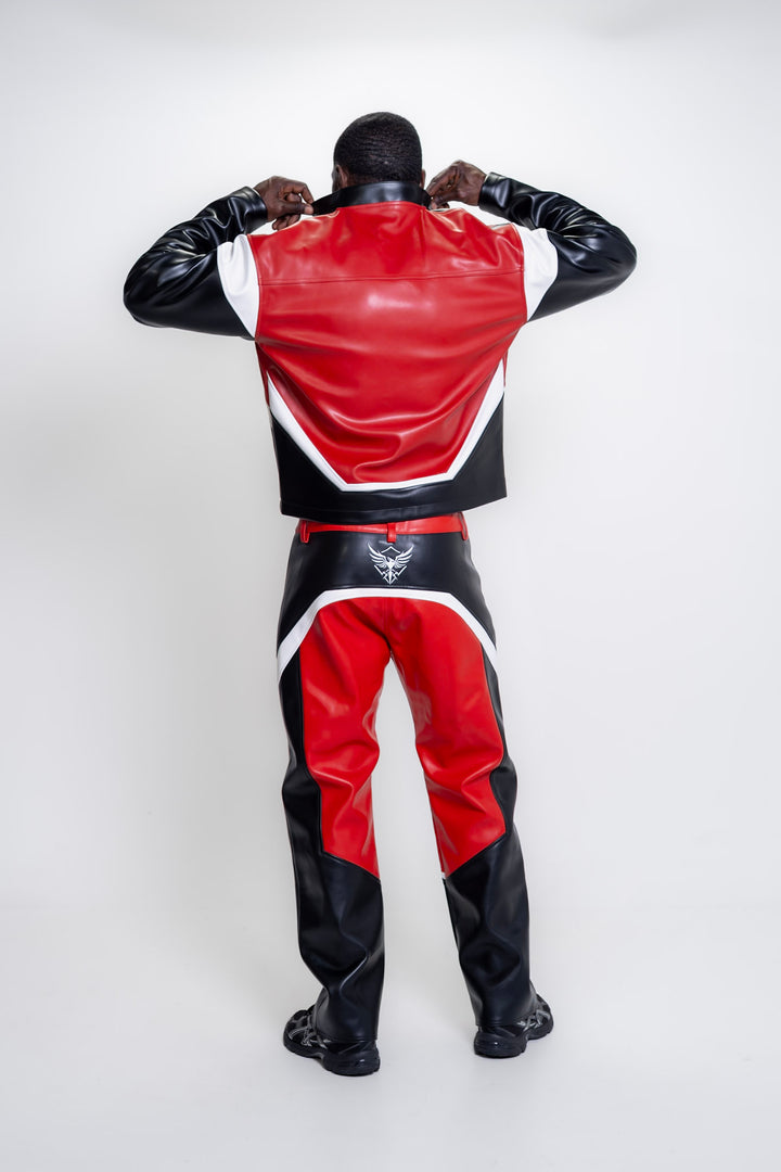 Phoenix Red Jacket and Black Pants