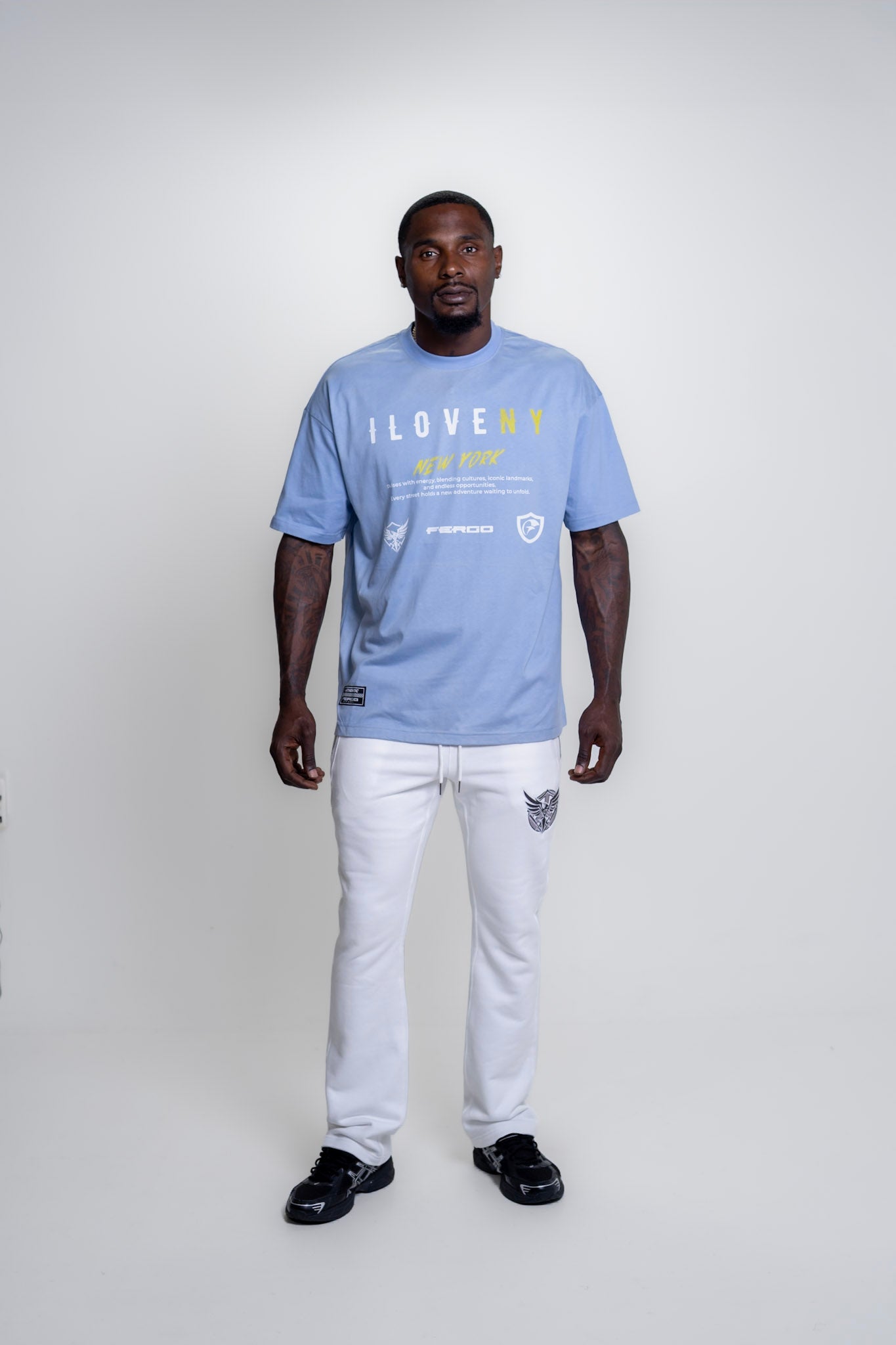 The New Yorker Tee | Sky Blue