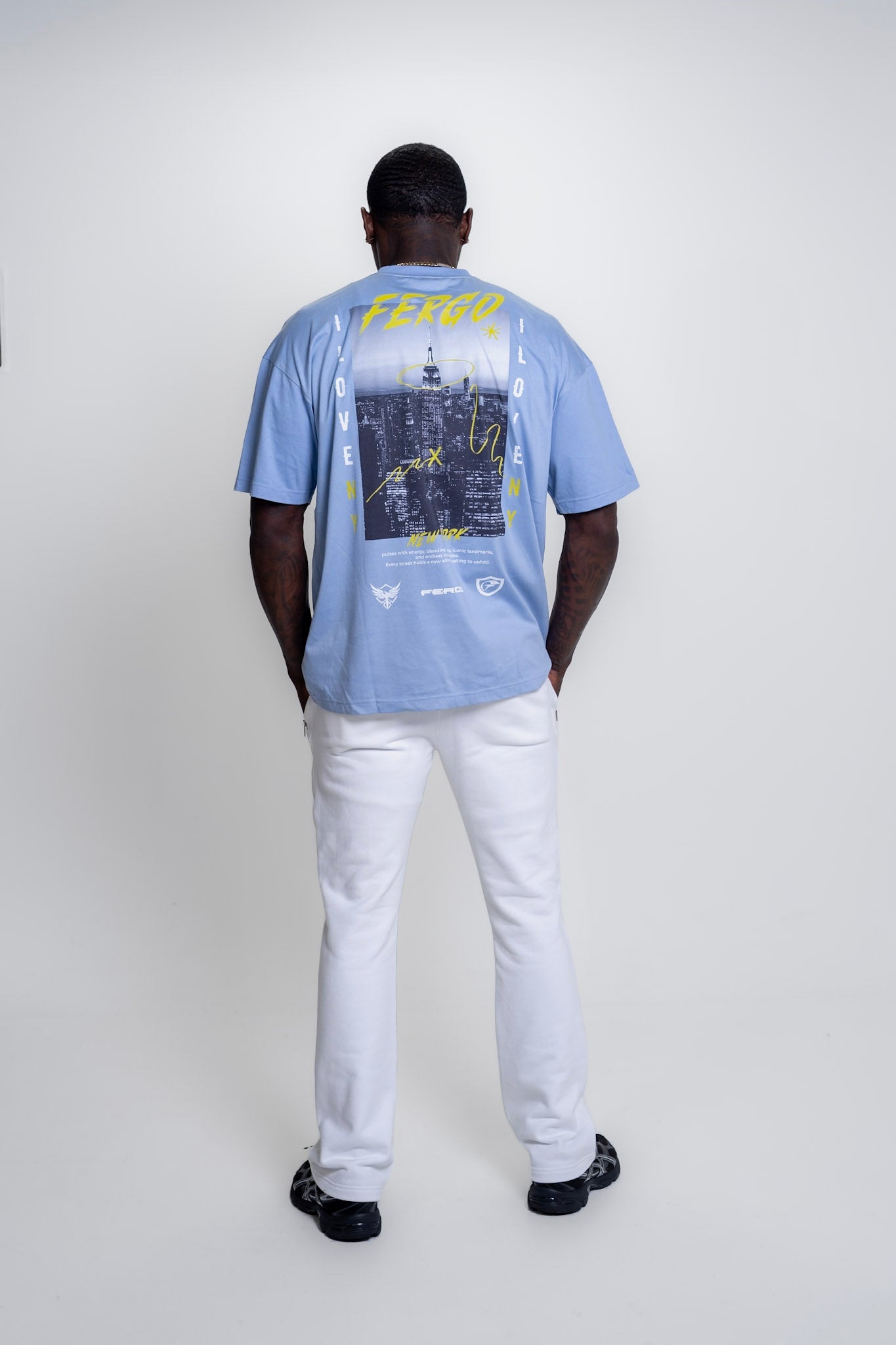 The New Yorker Tee | Sky Blue