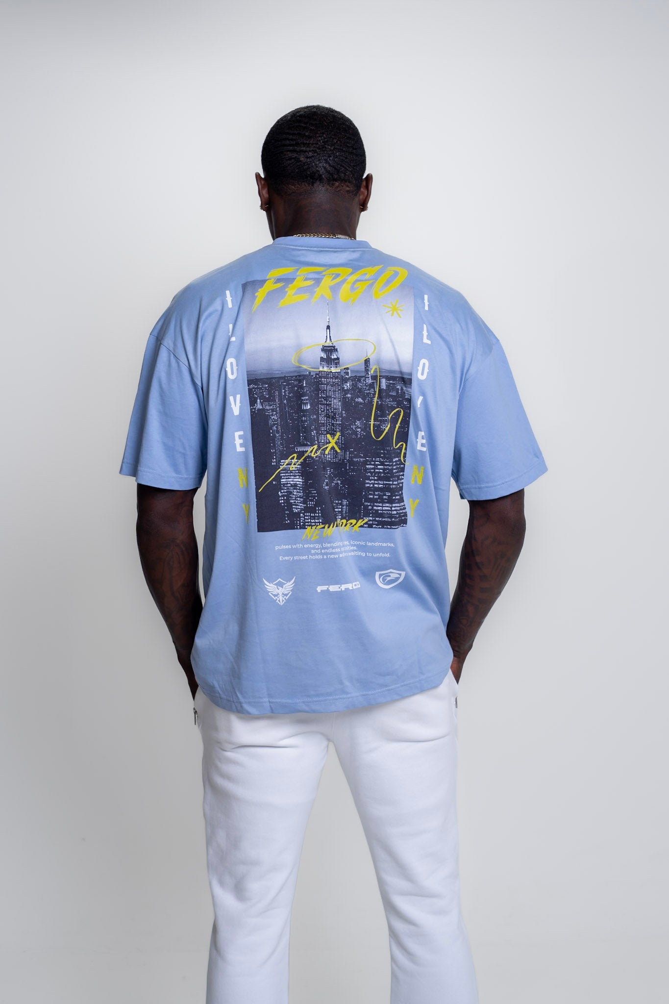 The New Yorker Tee | Sky Blue