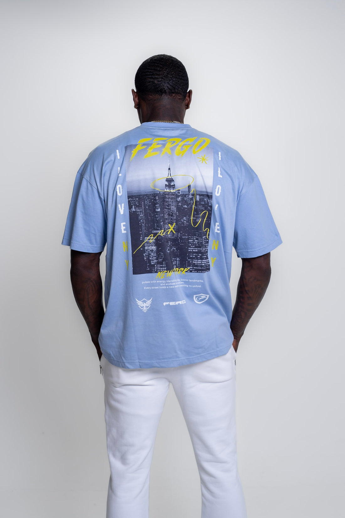 The New Yorker Tee | Sky Blue
