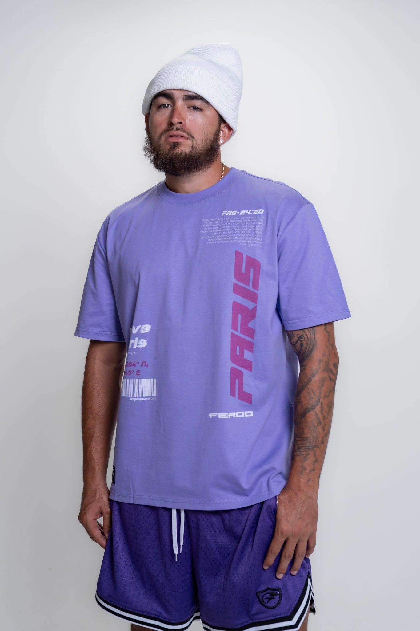 The Parisienne Tee | Black, White, & Lavender