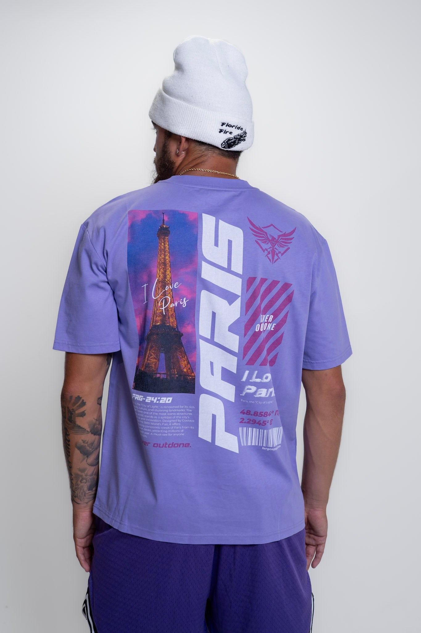 The Parisienne Tee | Black, White, & Lavender