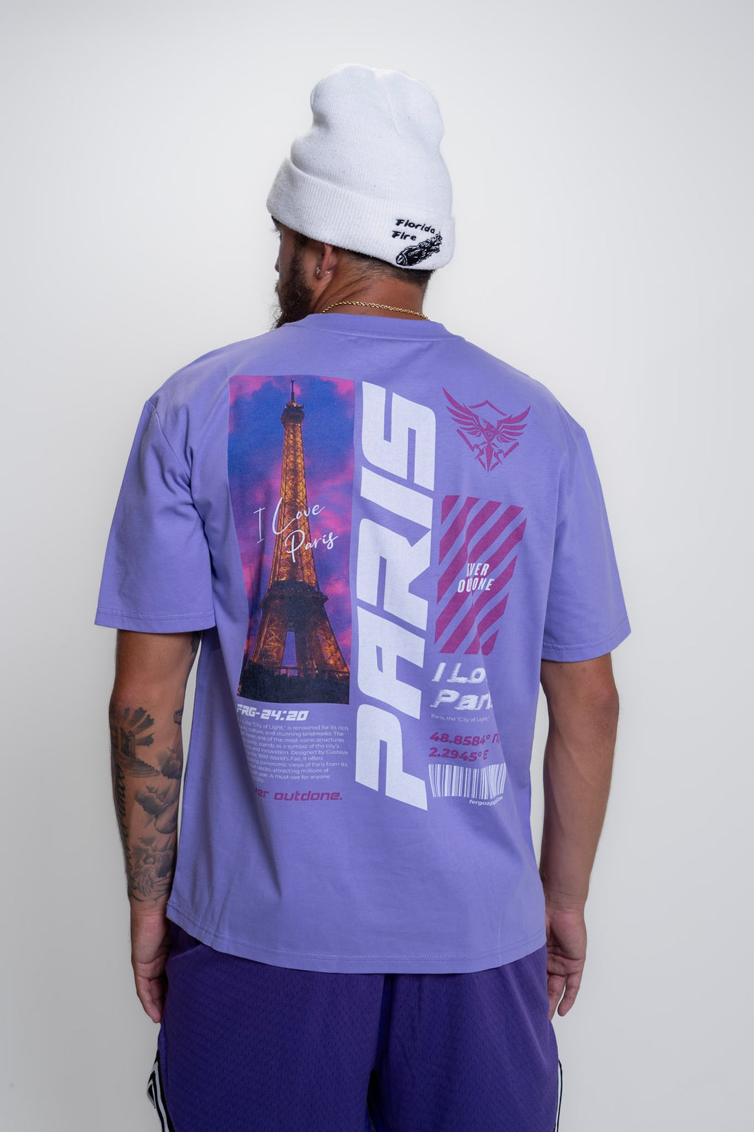 The Parisienne Tee | Black, White, & Lavender