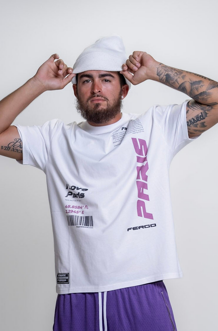 The Parisienne Tee | Black, White, & Lavender