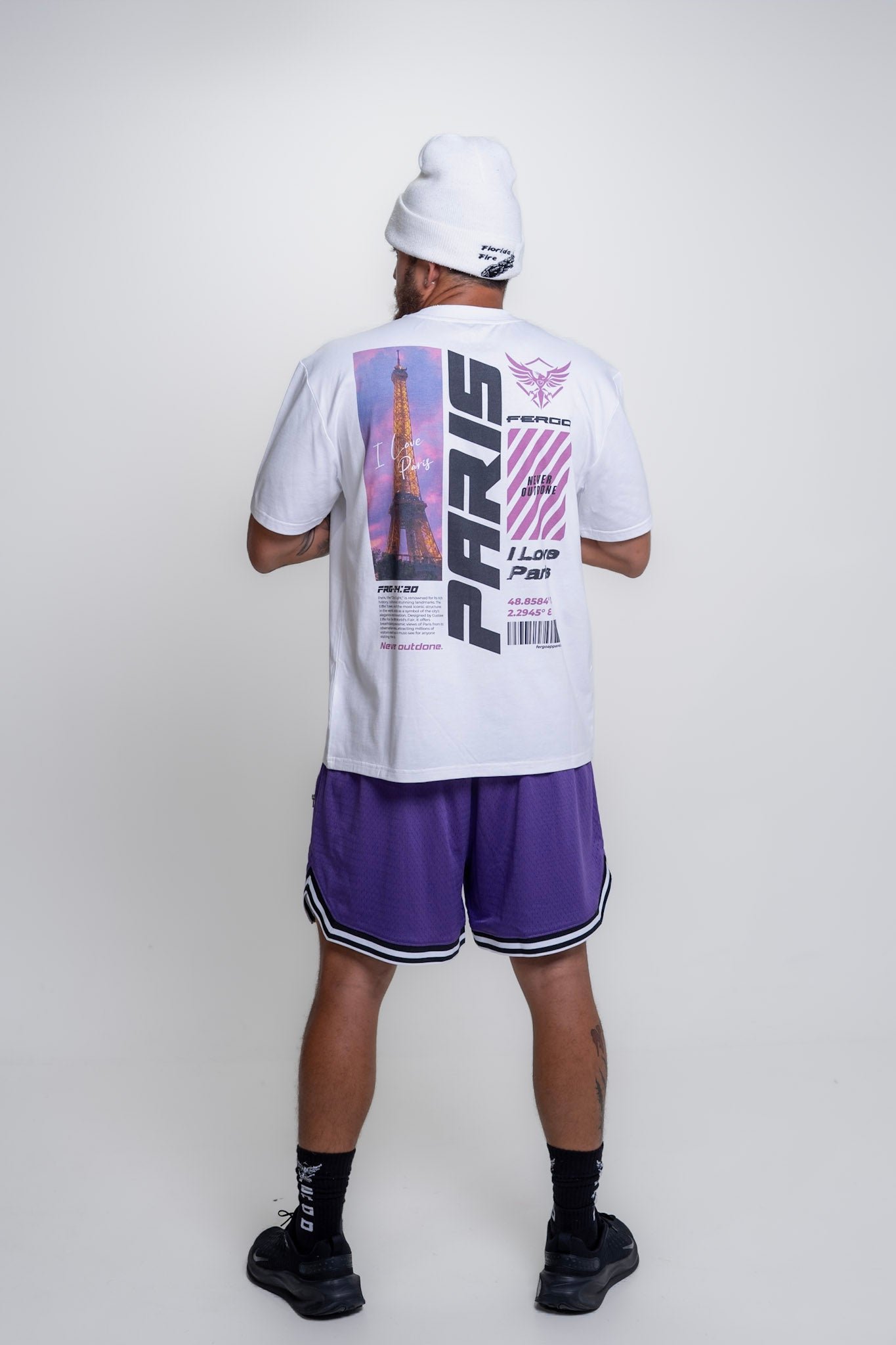 The Parisienne Tee | Black, White, & Lavender