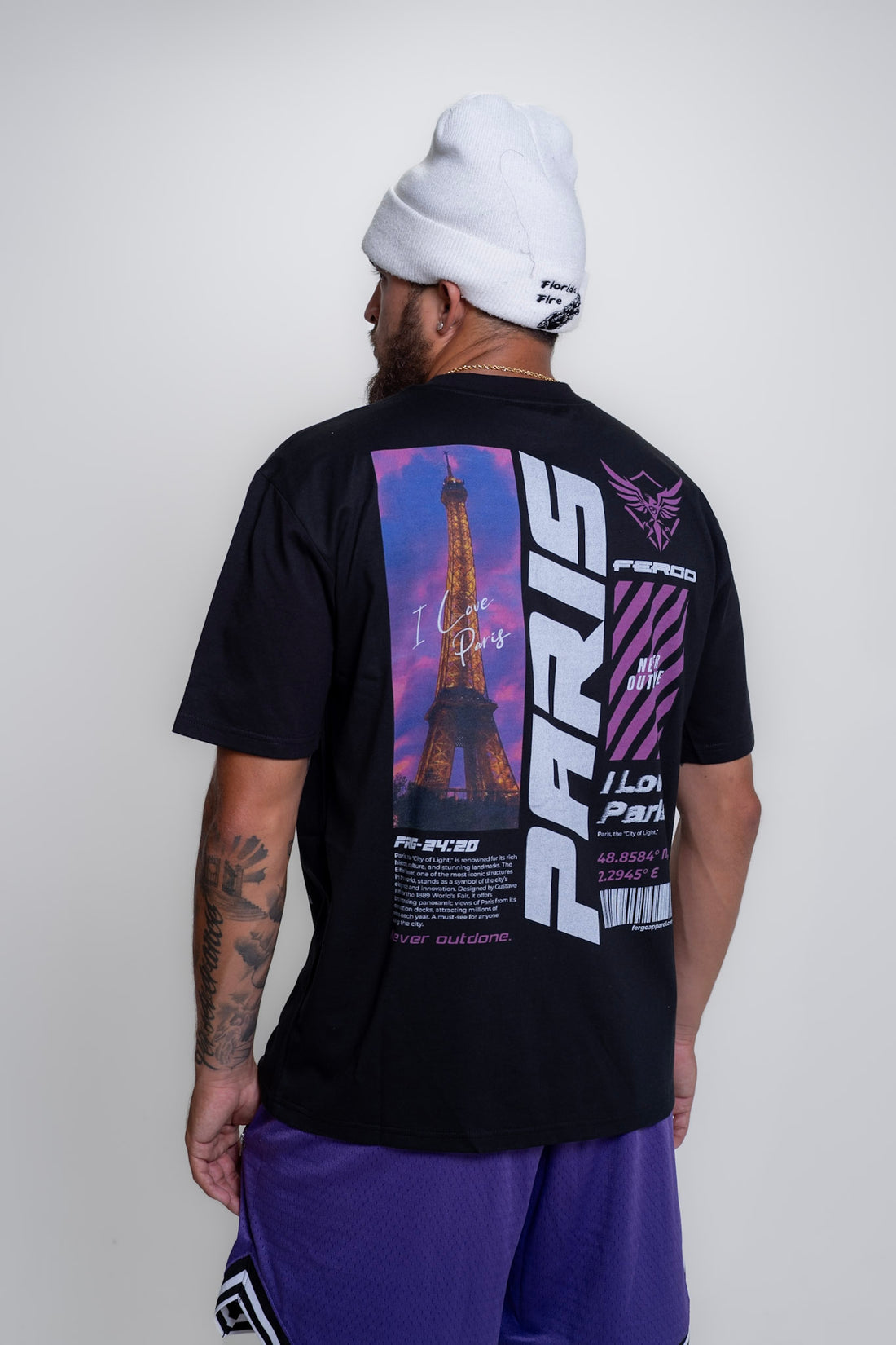 The Parisienne Tee | Black, White, & Lavender